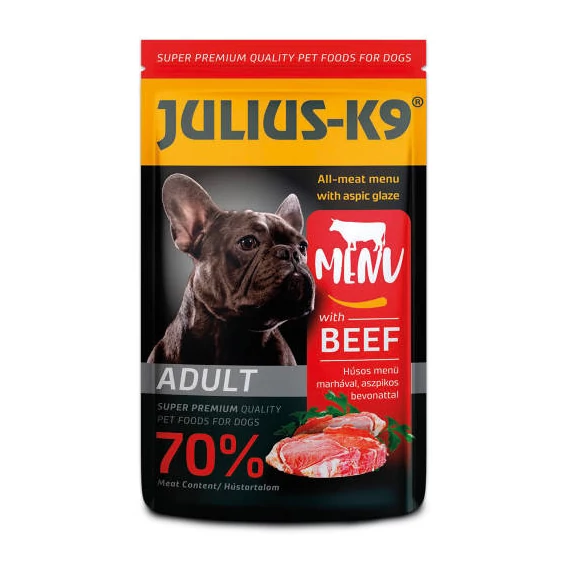 Julius-K9 Dog Adult Beef - nedveseledel (marha) felnõtt kutyák részére (125g)