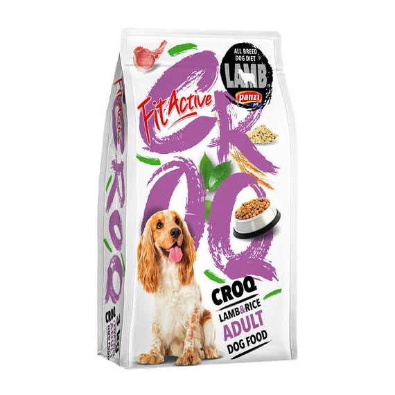 FitActive CROQ Premium Lamb&Rice Adult - Száraztáp (bárány,rizs) Felnőtt Kutyák Részére