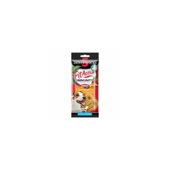 FitActive SNACK Denta-Sticks Hypoallergenic Immunity - Jutalomfalat (vörösáfonya, Kurkuma)