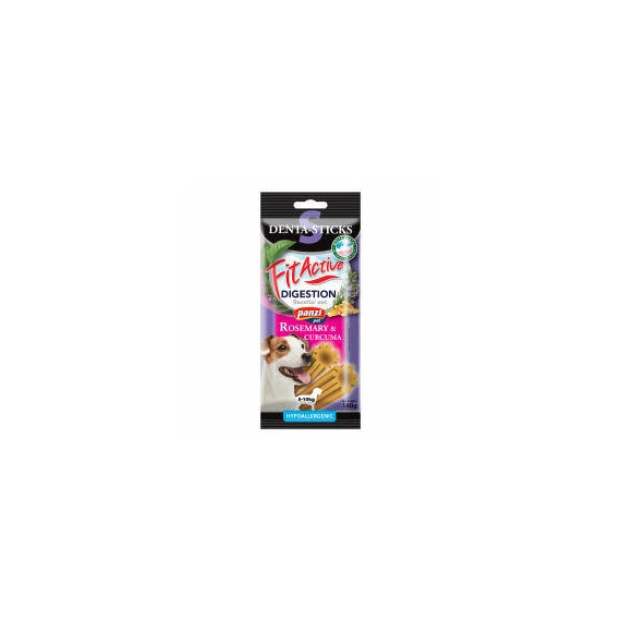 FitActive SNACK Denta-Sticks Hypoallergenic Digestion - Jutalomfalat (rozmaring, Kurkuma)