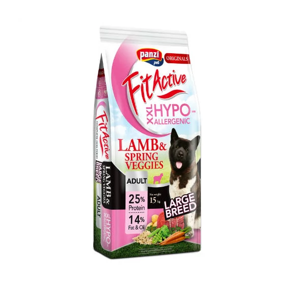 FitActive ORIGINALS 15kg ADULT LARGE BREED HYPOALLERGENIC Lamb&Spring Veggies