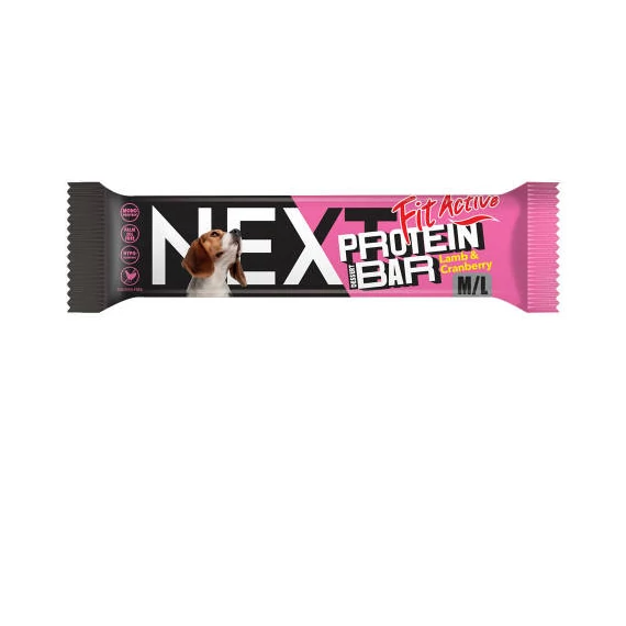 FitActiveNEXT Protein dessert Bar 55g Lamb&Cranberry - kutyák részére (55g)