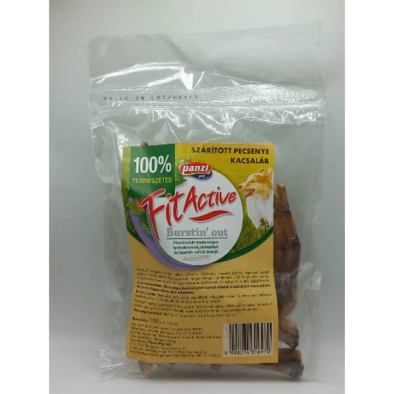 FitActive snack - jutalomfalat (szárított kacsaláb) kutyák részére