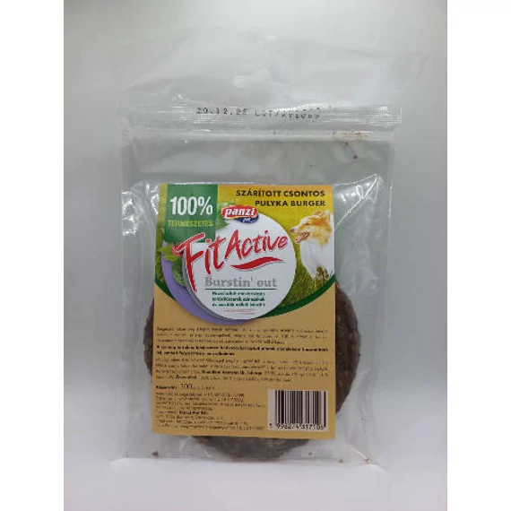 FitActive Snack - Jutalomfalat (szárított Csontos Pulykaburger)