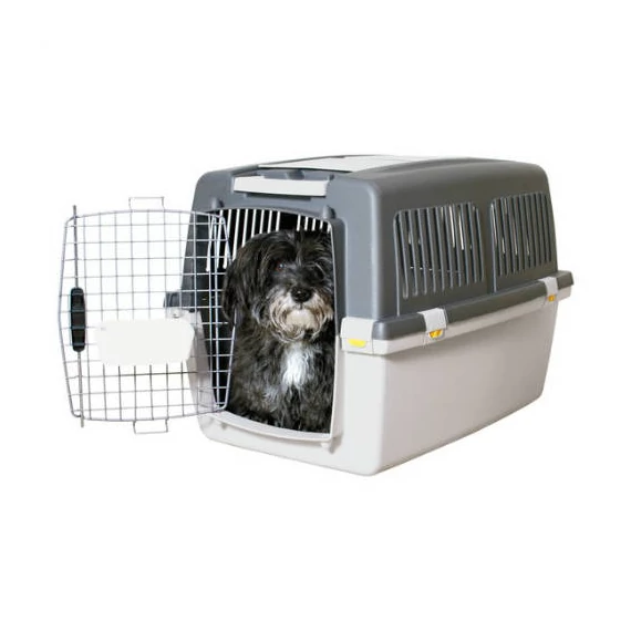 Trixie Gulliver IATA Transport Box - szállítóbox (szürke) kutyák részére (73x75x104cm) L