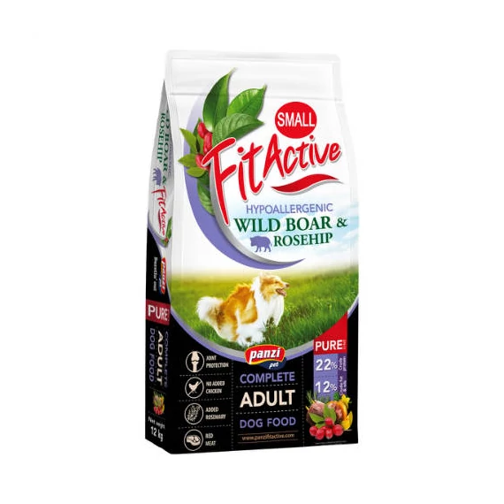 FitActive PURE SMALL 12kg Hypoallergenic WILD BOAR - ROSEHIP