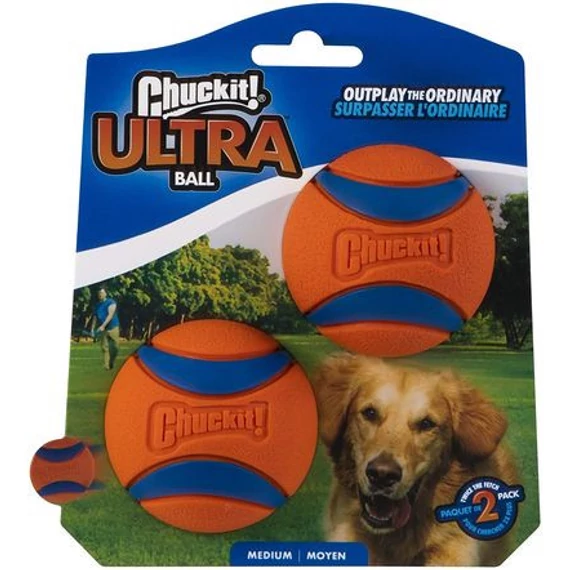 Chuckit Ultra Ball Kutyalabda – 2 Db, Vízen Úszó Gumilabda