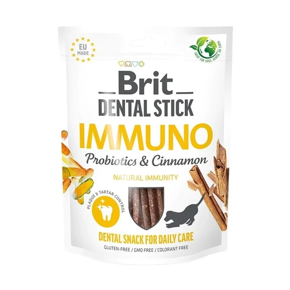 BRIT Dental Stick Immuno Probiotikumokkal és Fahéjjal