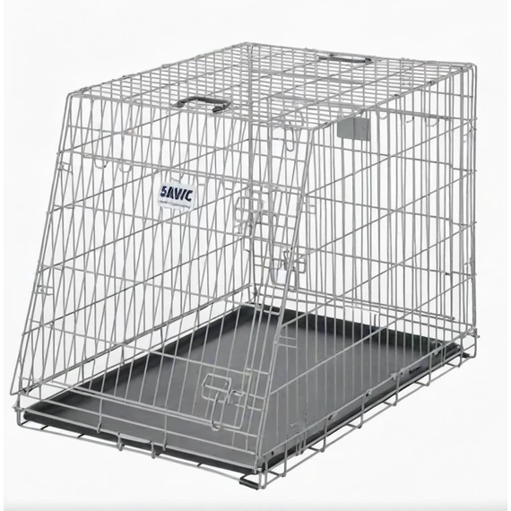 SAVIC Dog Residence Mobil Kennel 76cm, Világos Szürke Ketrec