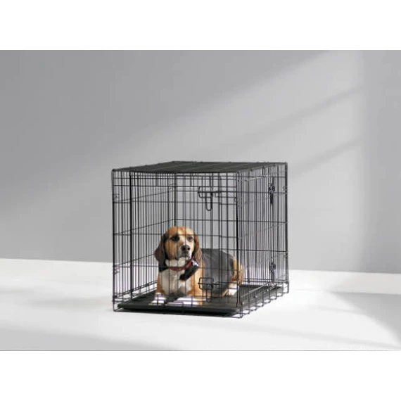 SAVIC Dog Cottage - ketrec (fekete) kutyák részére (91x57x62cm)