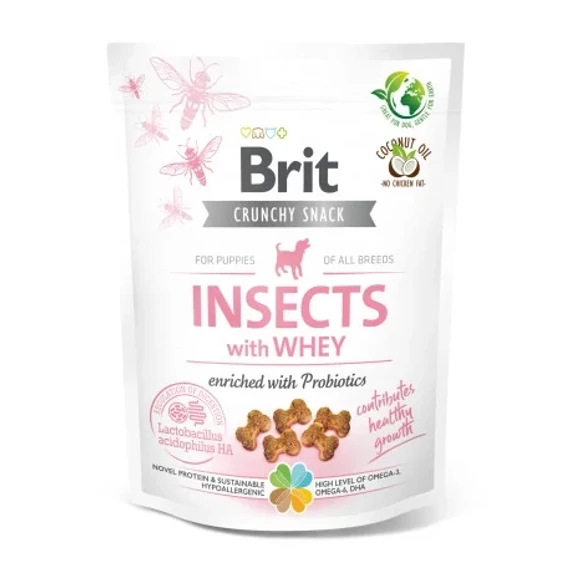 Brit Care Dog Crunchy Cracker Puppy Insects With Whey And Probiotics 200g