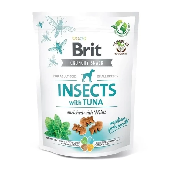 Brit Care Dog Crunchy Cracker Insects With Tuna And Mint 200g