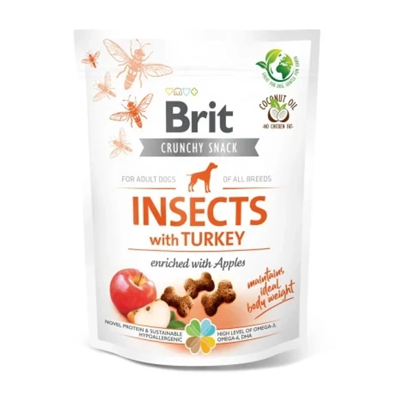 Brit Care Dog Crunchy Cracker Insects With Turkey And Apples