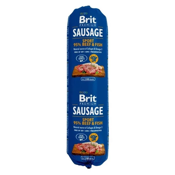Brit Premium Kutyaszalámi Beef & Fish-Sport formula 800g