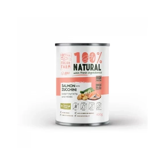 Fresh Farm Pástétom Lazaccal, Cukkinivel, Édesburgonyával És Fűszernövényekkel