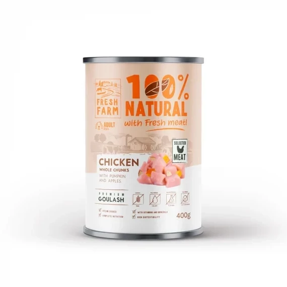 Fresh Farm Gulyás csirkével, sütőtökkel és almával felnőtt kutyáknak