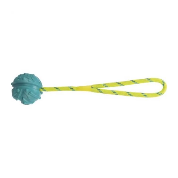 Trixie Aqua Toy Ball on Rope - natúr gumi játék (labda kötéllel) (Ø7/35cm)