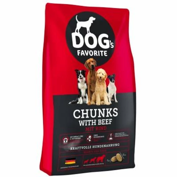 Happy Dog DOGS FAVORIT CHUNKS BEEF 15 KG