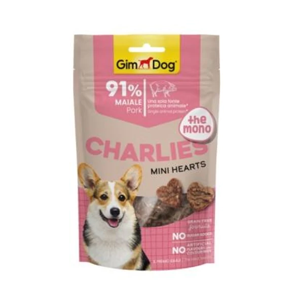 Gim Dog SNACK CHARLIES SERTÉS SZÍVEK 70 G