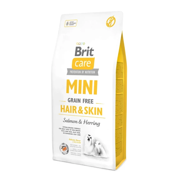 Brit Care MINI - HAIR & SKIN LAZAC & HERING Hipoallergén, Gabonamentes