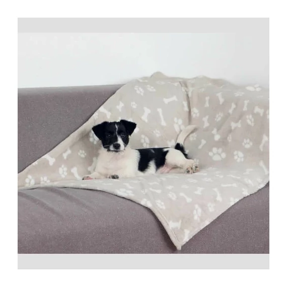 Trixie Kenny Blanket - Takaró (bézs,mintás) Macskák Részére (Több Méretben)