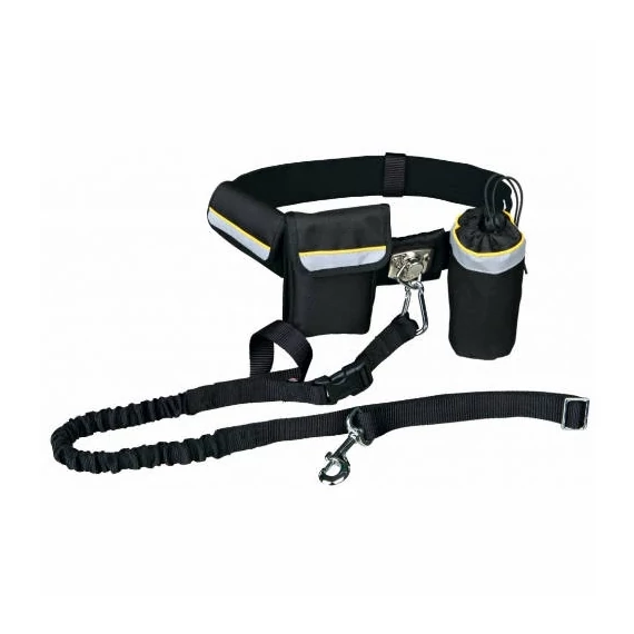 Trixie Waist Belt With Leash - Derékra Csatolható Futópóráz (60-120cm/40mm)póráz:1-1.35cm/25mm