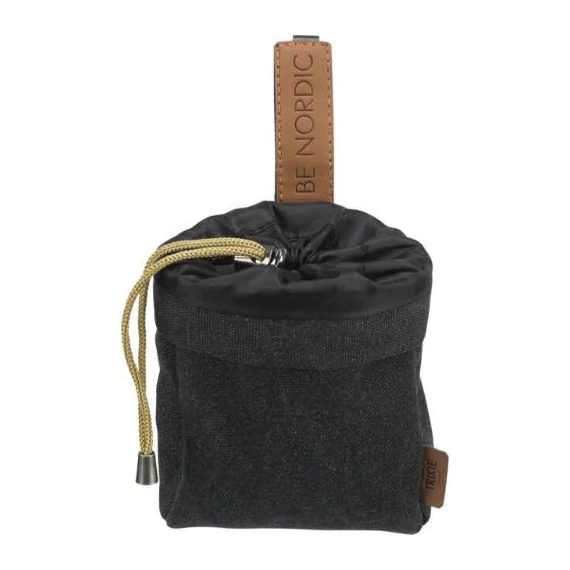 Trixie BE NORDIC Snack Bag - Jutalomfalat Tartó (fekete) Ø10x14cm