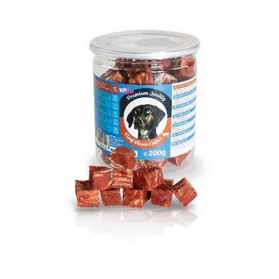 KidDog Beef Steak Cubes - Jutalomfalat(marha)(200g)