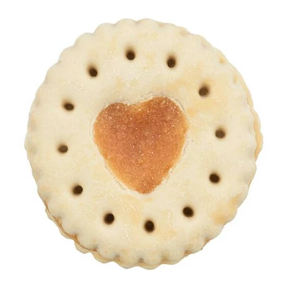 Trixie Valentine Heart Biscuits Filled With Chicken - Valentin Napi Linzer,csirkés Ízesítéssel Töltve, 100 G