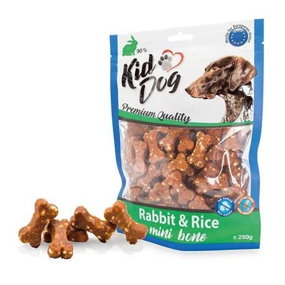 KidDog Rabbit & Rice Mini Bone - Jutalomfalat(nyúl,rizs)