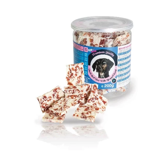KidDog Duck And Rice With Jogurt Scent - Jutalomfalat(kacsahús,rizs)(200g)