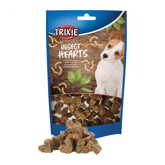 Trixie Insect Hearts With Mealworms - Jutalomfalat(monoprotein)(80g)