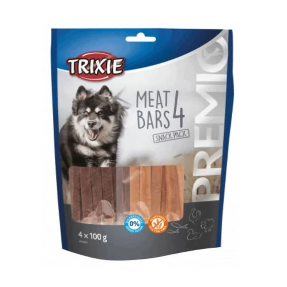 Trixie PREMIO 4 Meat Bars - Jutalomfalat (csirke,kacsa,lazac,bárány) 4x100g