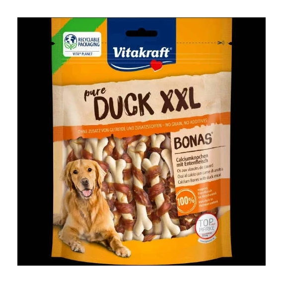 Vitakraft DUCK XXL Bonas Calcium Bones With Duck Meat XXL - Jutalomfalat(kálciumoscsont, Kacsahús)(200g)