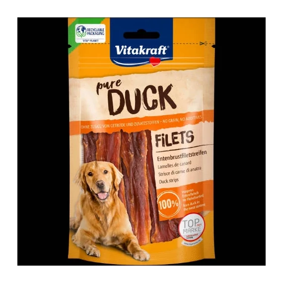 Vitakraft Pure DUCK - Jutalomfalat(kacsahús Szeletek)(80g)