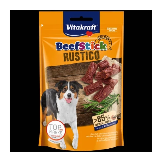 Vitakraft BeefStick Rustico - Jutalomfalat(marha,szalámi) Kistestű(55g)