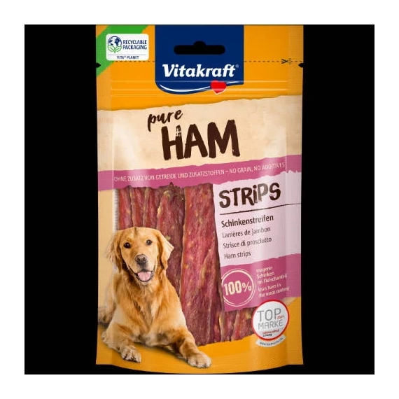 Vitakraft Pure HAM Strips - Jutalomfalat(sonka)(80g)
