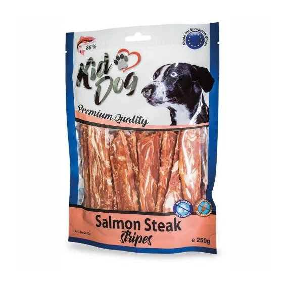 KidDog Salmon Steak Stripes - Jutalomfalat(lazac)