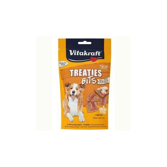 Vitakraft Treaties Bits - Jutalomfalat(csirke,bacon) Kistestű(120g)