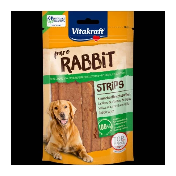 Vitakraft Pure Rabbit Slices - Jutalomfalat(nyúlhús)(80g)