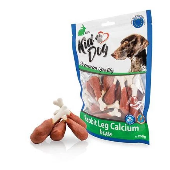 KidDog Rabbit Leg Calcium Bone - Jutalomfalat(nyúl, Kálciumos Csont)