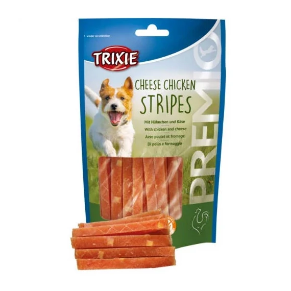 Trixie Premio Cheese Chicken Stripes - Jutalomfalat(csirke,sajt)(100g)
