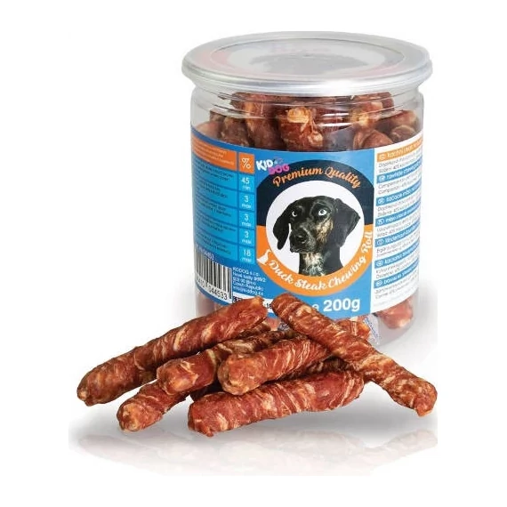 KidDog Duck Steak Chewing Roll - Jutalomfalat(kacsás)(200g)