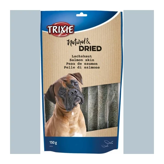 Trixie Natural & Dried Salmon Skin - Jutalomfalat(lazacbőr)(150g)