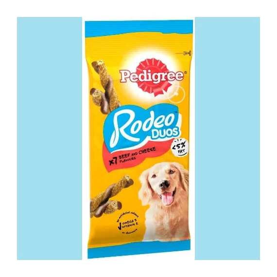 Pedigree Rodeo Duos - Jutalomfalat(marha,sajt)(123g) 7db