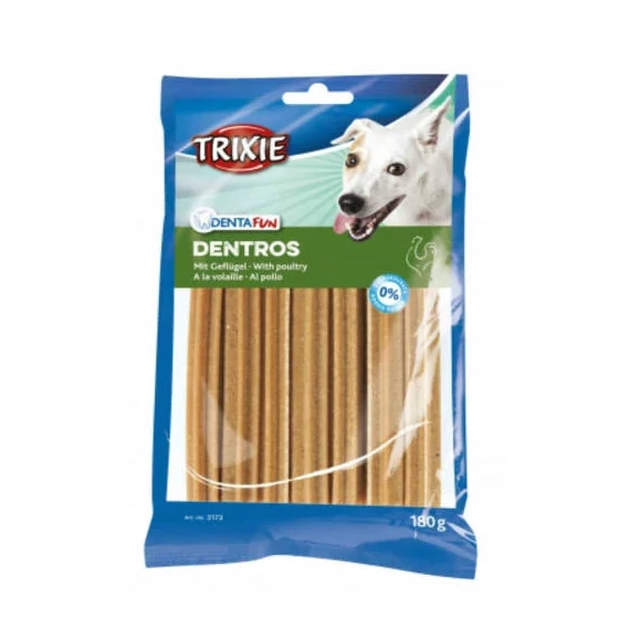 Trixie Denta Fun Dentros Whit Poultry - Jutalomfalat(fogtisztítós) 7x1db(180g)