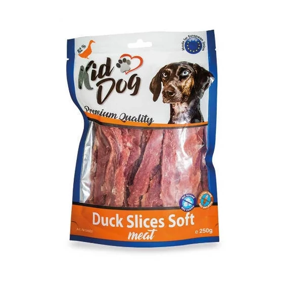 KidDog Duck Slices Soft Meat - Jutalomfalat(kacsahús)(250g)