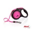 Flexi New Neon &quot;M&quot; (pink) - szalagos automata póráz (5m)