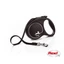 Flexi Black Design &quot;M&quot; (ezüst) - szalagos automata póráz (5m)