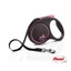 Flexi Black Design &quot;L&quot; (pink) - szalagos automata póráz (5m)